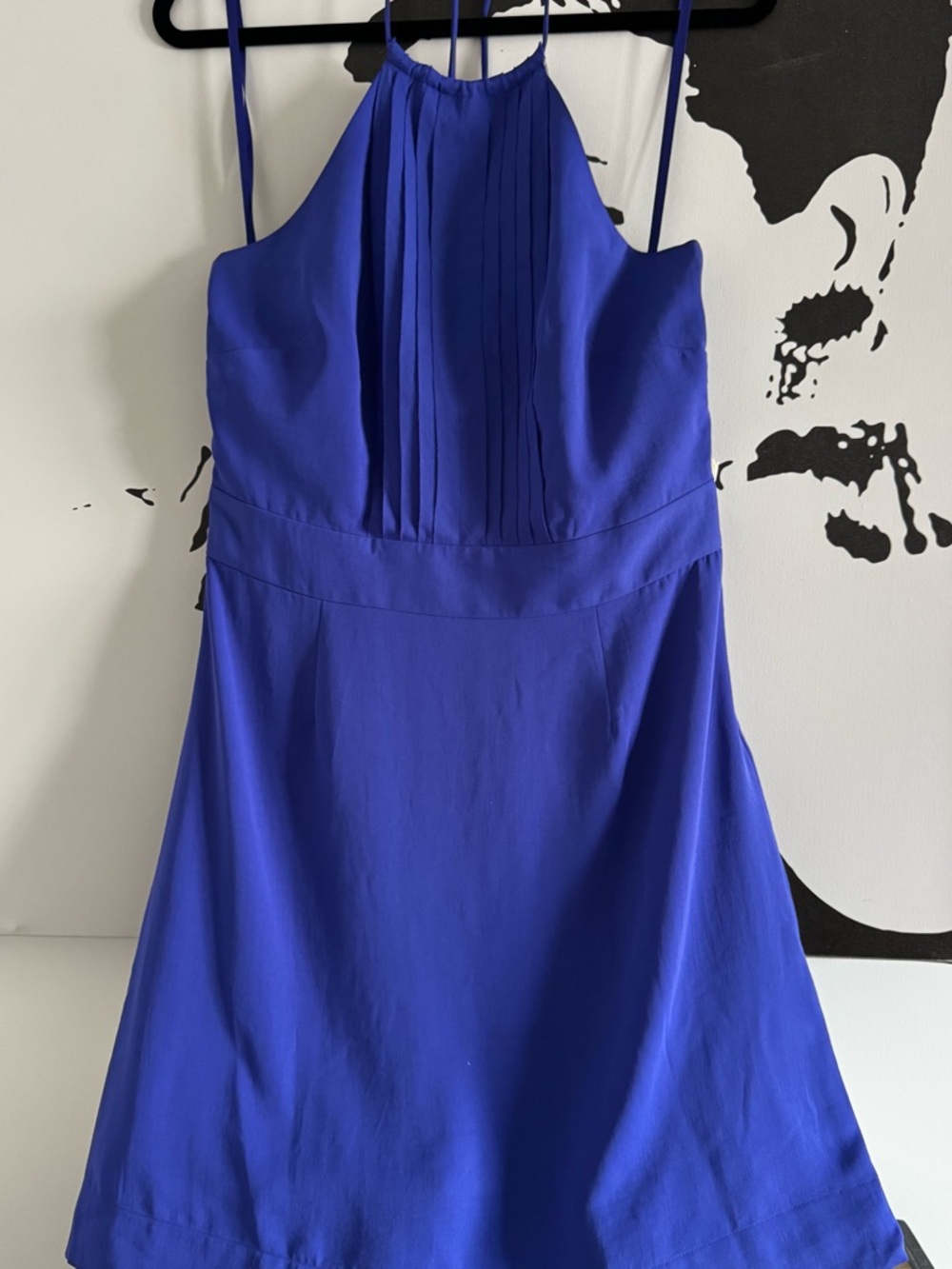 Banana Republic Royal Blue Backless Halter Dress